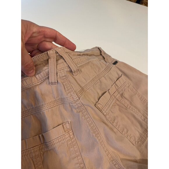 Prana Womens Beige Cargo Shorts Size 4 With Pockets & Button Closure - Picture 6 of 8